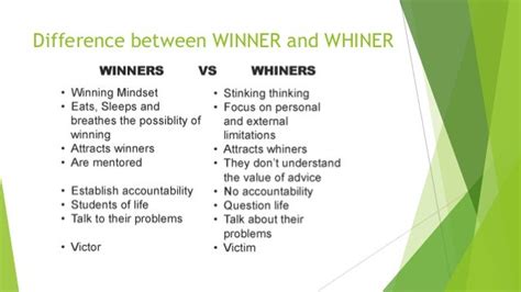winners and whiners|Winners And Whiners .